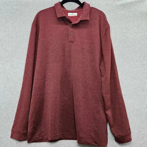 GrandSlam Performance Long Sleeve Red Golf Polo Men's‎ Size XL